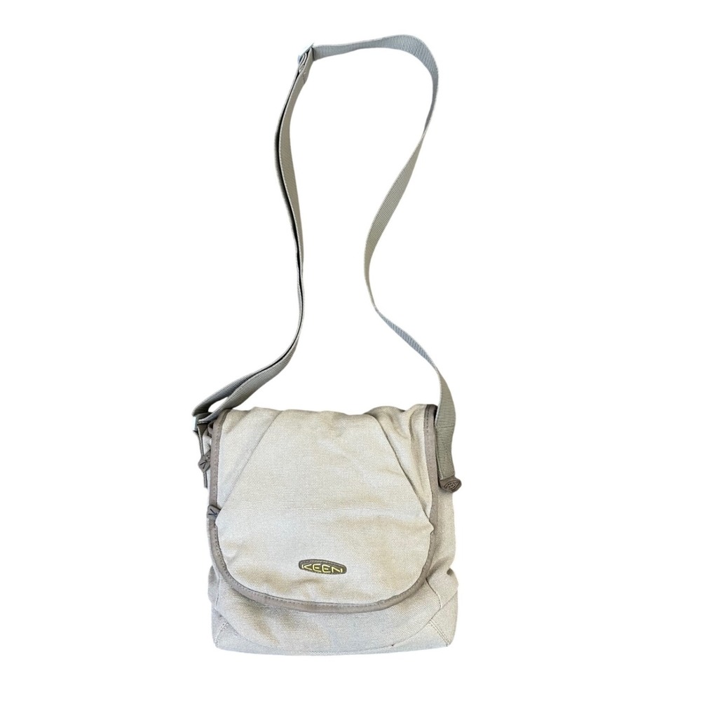 KEEN Hybrid Transport Messenger Bag Tan Canvas Crossbody Small Gorpcore Travel